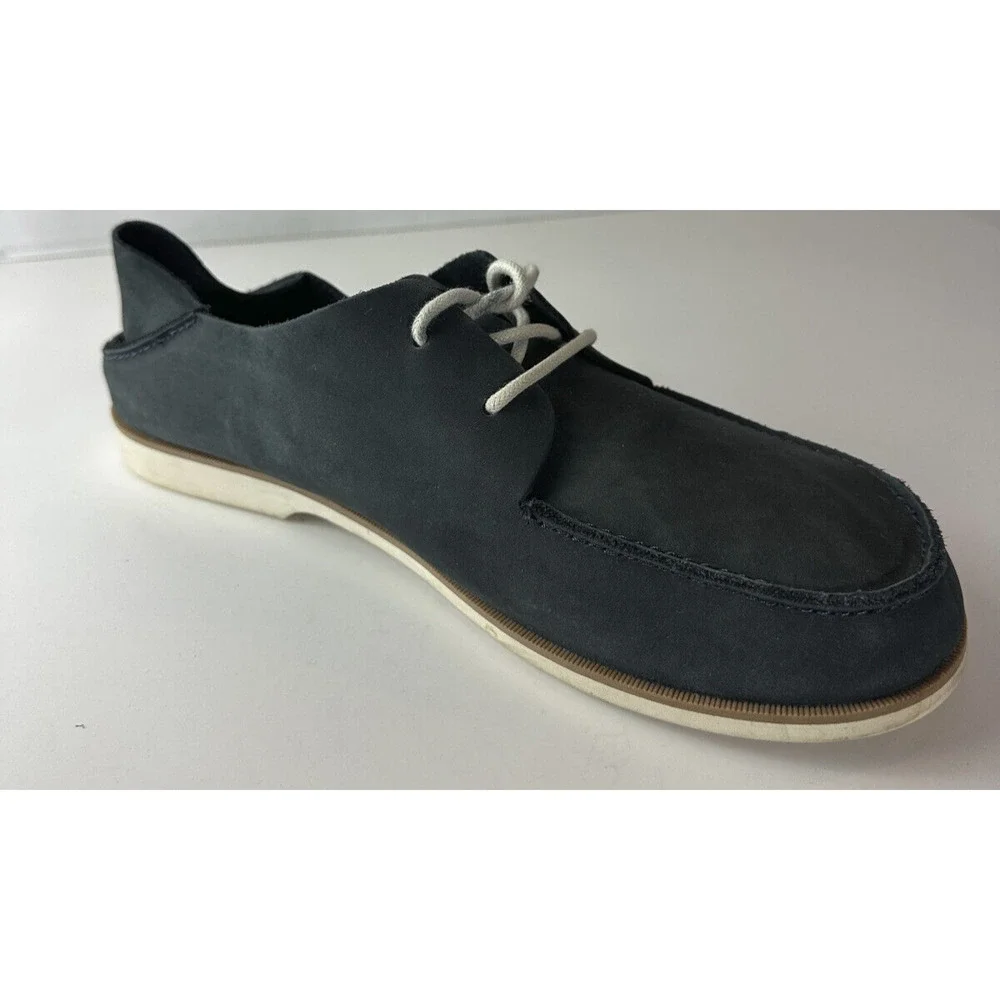 Olukai Holokai Leather Comfort Casual Shoes Carbon Gray Loafer Men's Size 9.5 - Picture 6 of 16